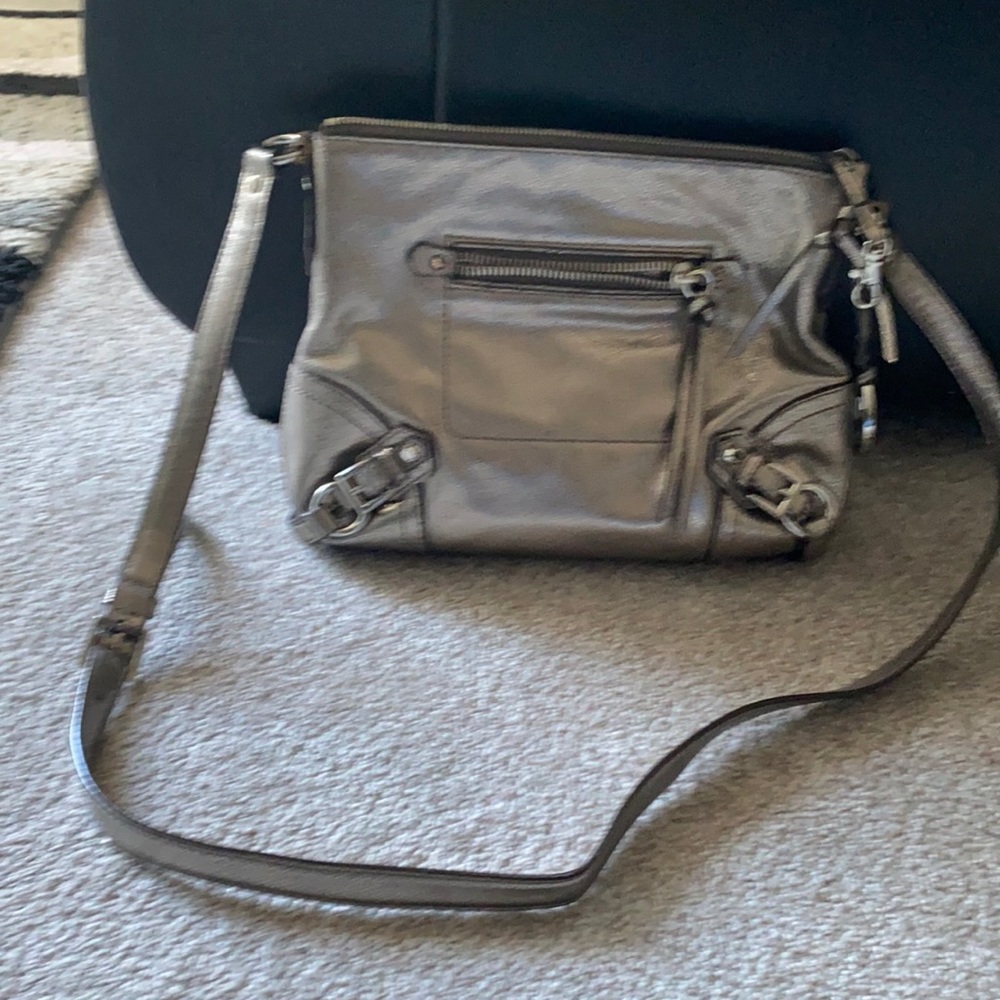 Metallic Michael Kors cross body bag